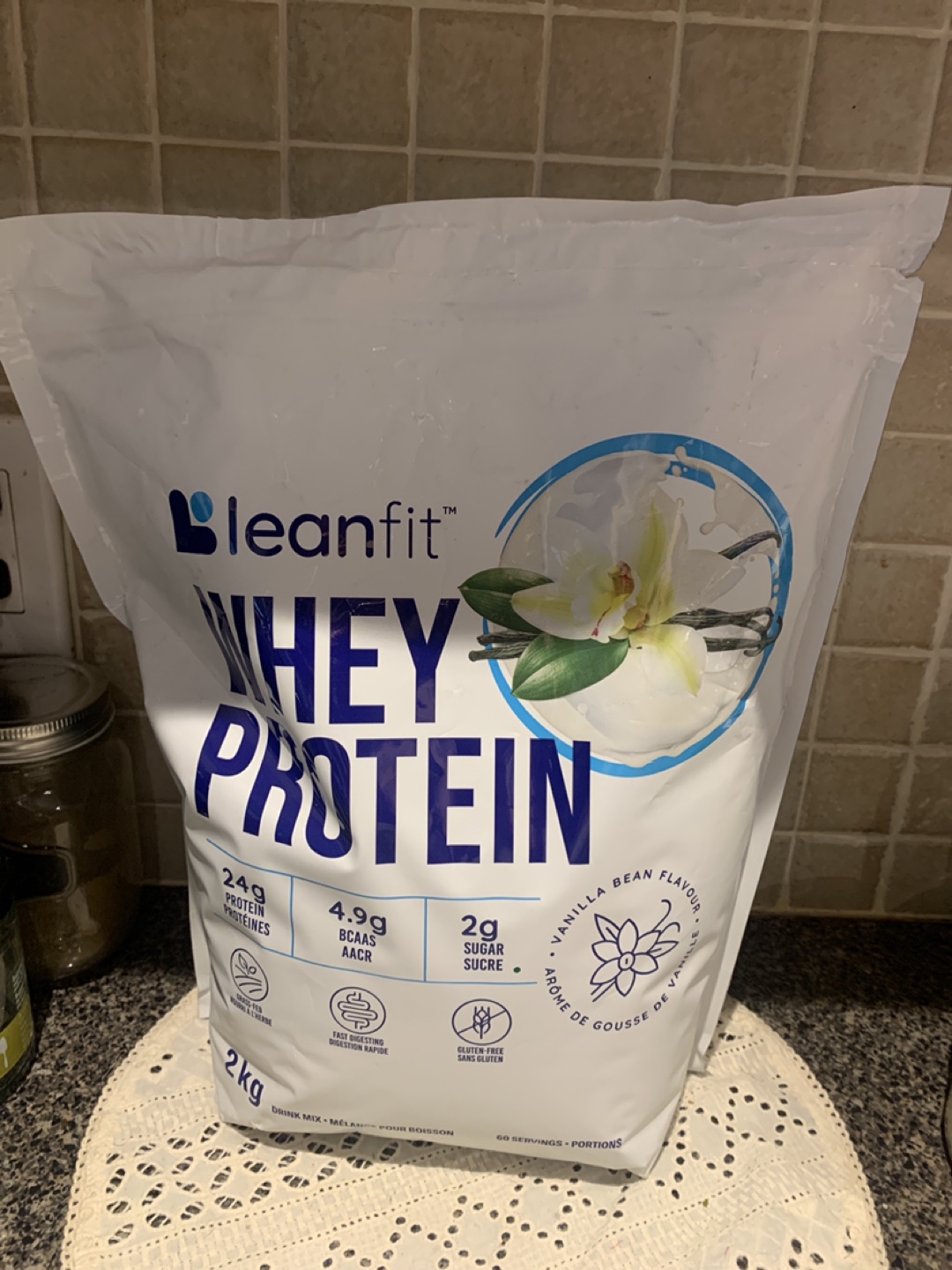Leanfit Whey Protein Powder - 💚Vanilla Bean Flavour - 2kg - photo 4