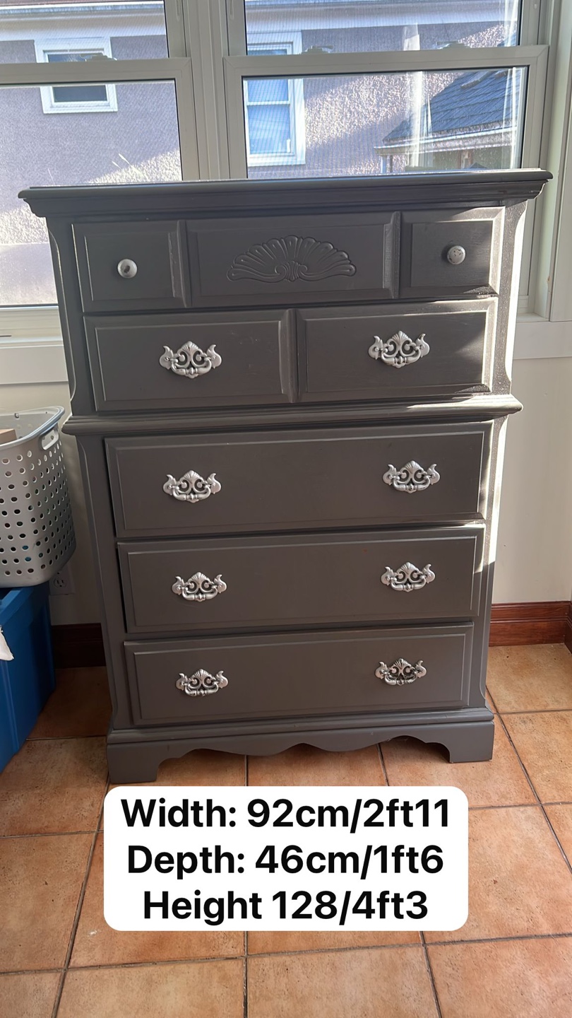 Dark Grey Wooden Bedroom Set - photo 2