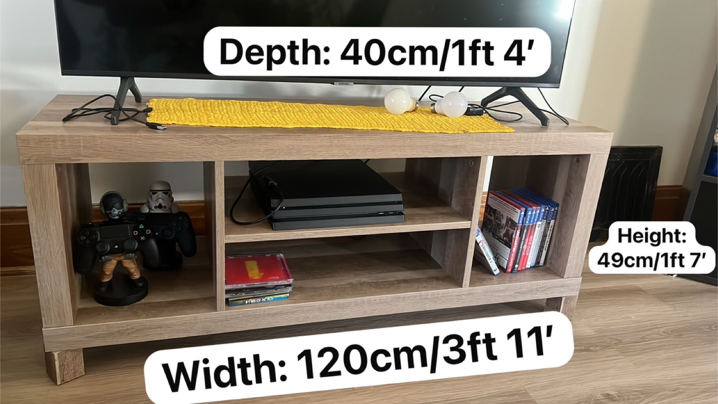TV Stand with Shelves