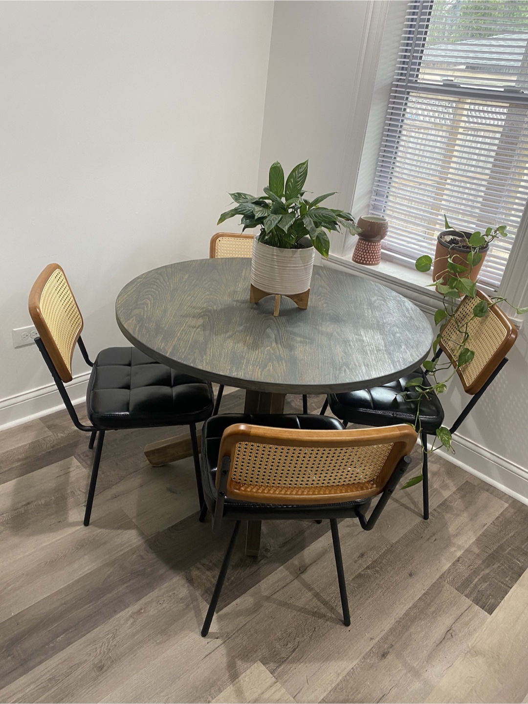 Dining table and chairs