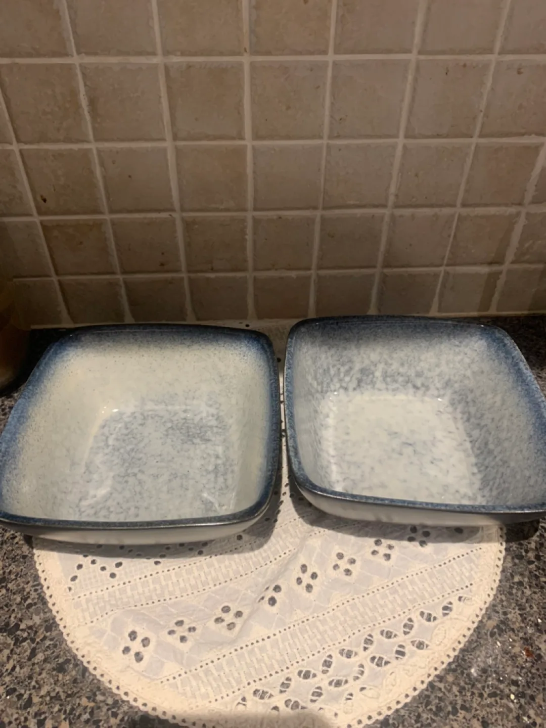 Home Stoneware Bowls - Set of Two 💚 thumbnail
