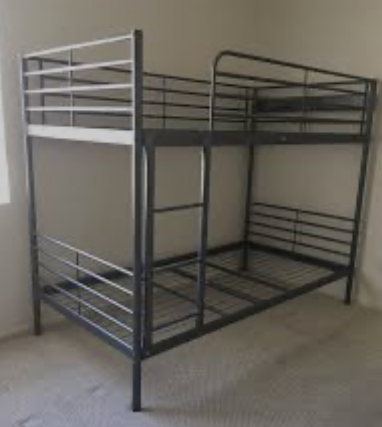 Metallic Grey Bunk Bed Frame IKEA SVARTA