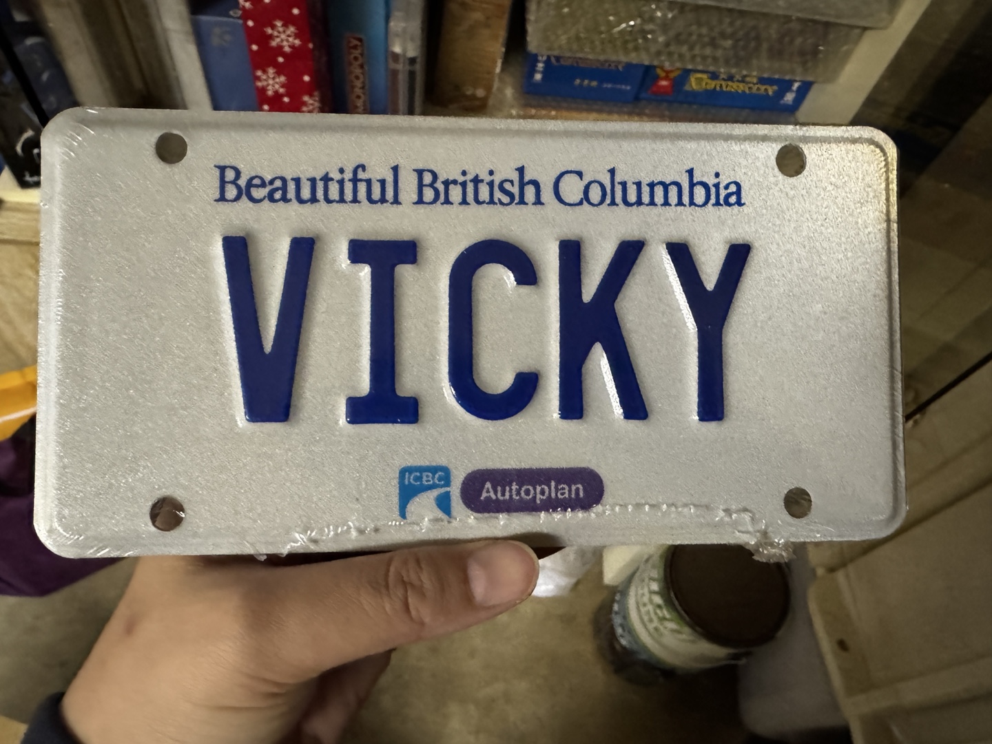 Mini name plate with stand from ICBC.