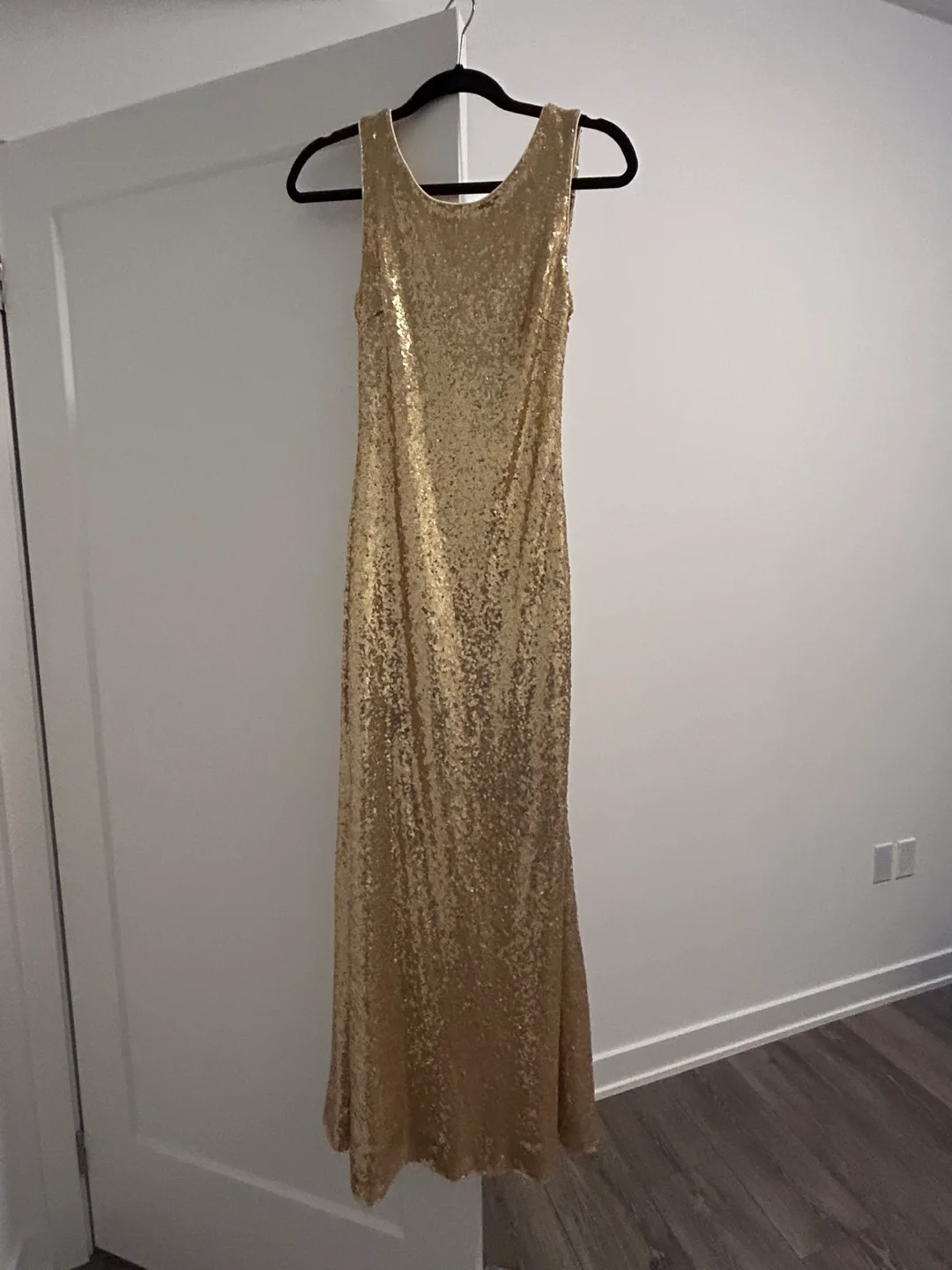Stunning Gold Sequin Maxi Dress thumbnail