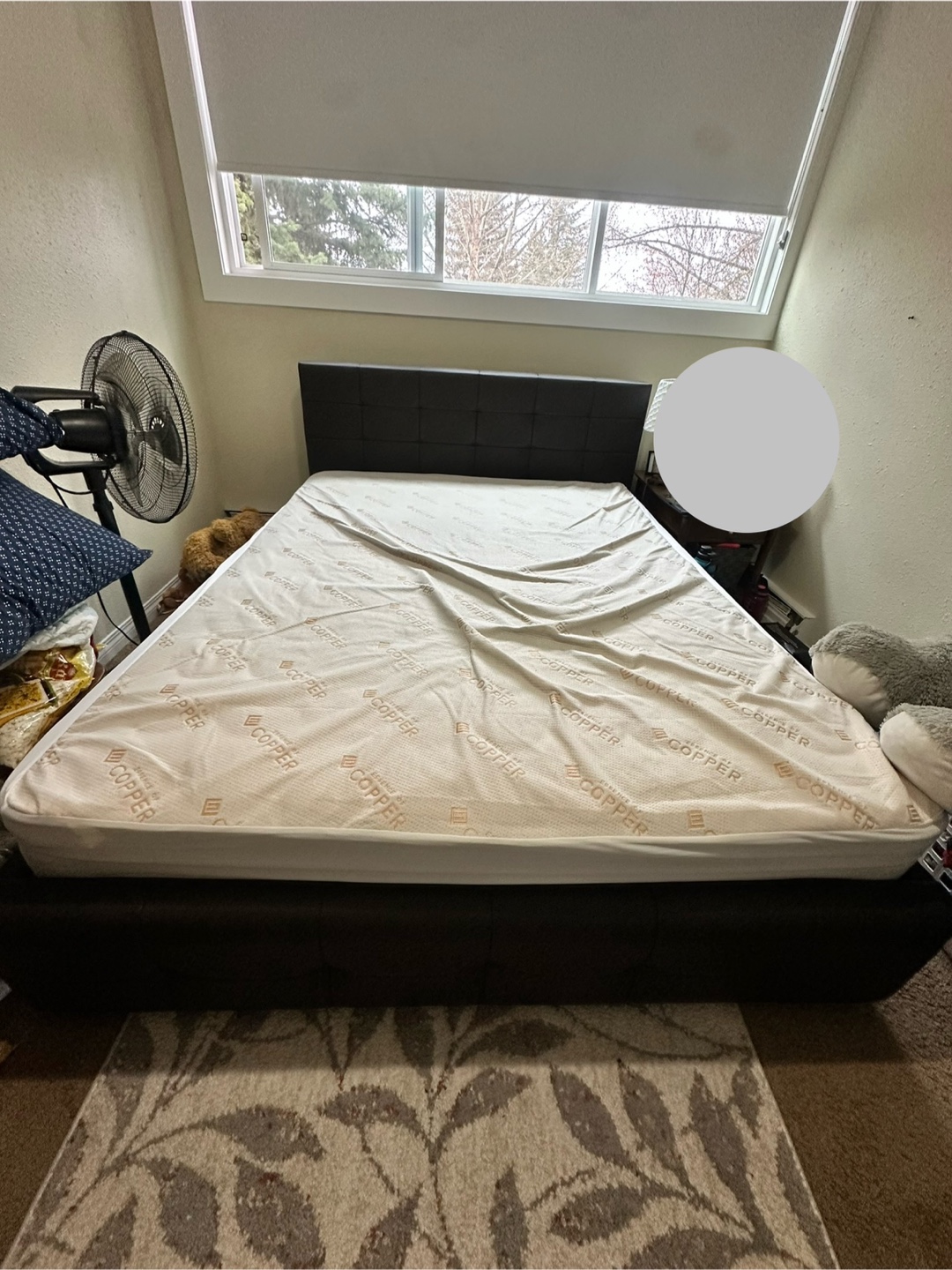 Queen Size Bed Frame with Mattress