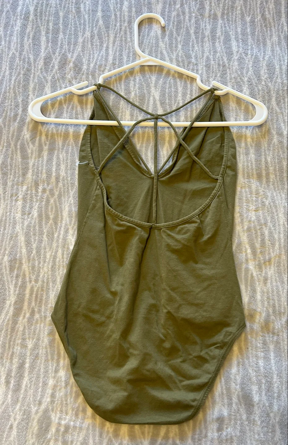 ✨✨Olive Green Criss-Cross Bodysuit image indicator(3)