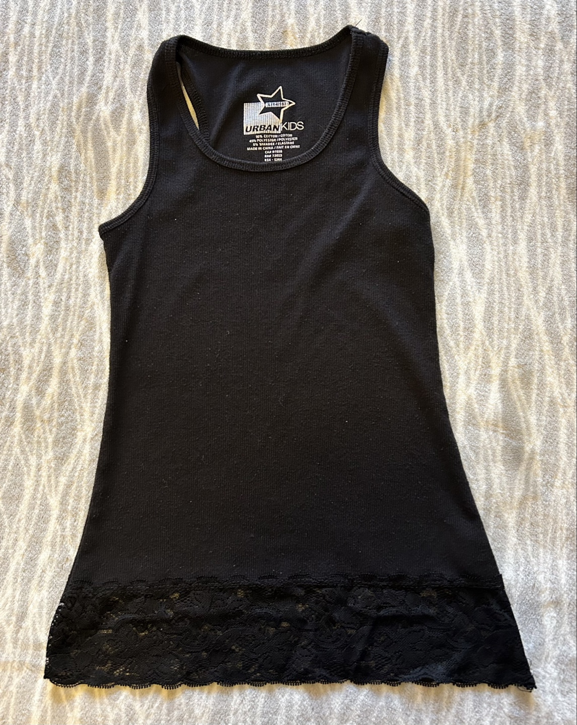 ✨✨Urban Kids girls black tank top size L(14/16)