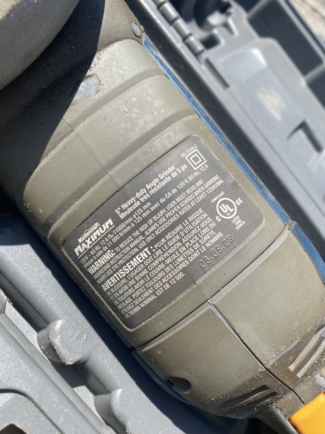 5" Heavy-Duty Angle Grinder with Case - photo 2