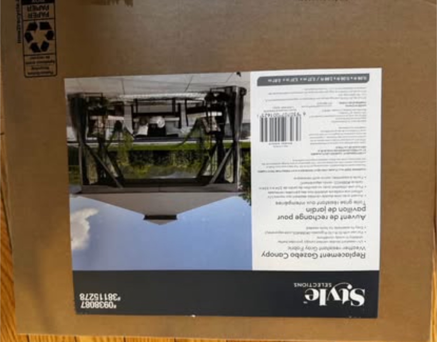 Style Selections Gazebo Replacement Canopy