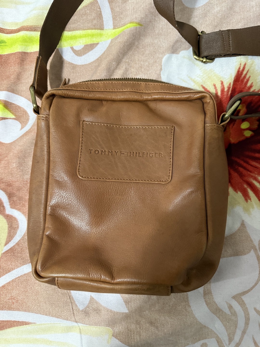 Men Tommy Hilfiger Brown Leather Crossbody Bag - photo 3