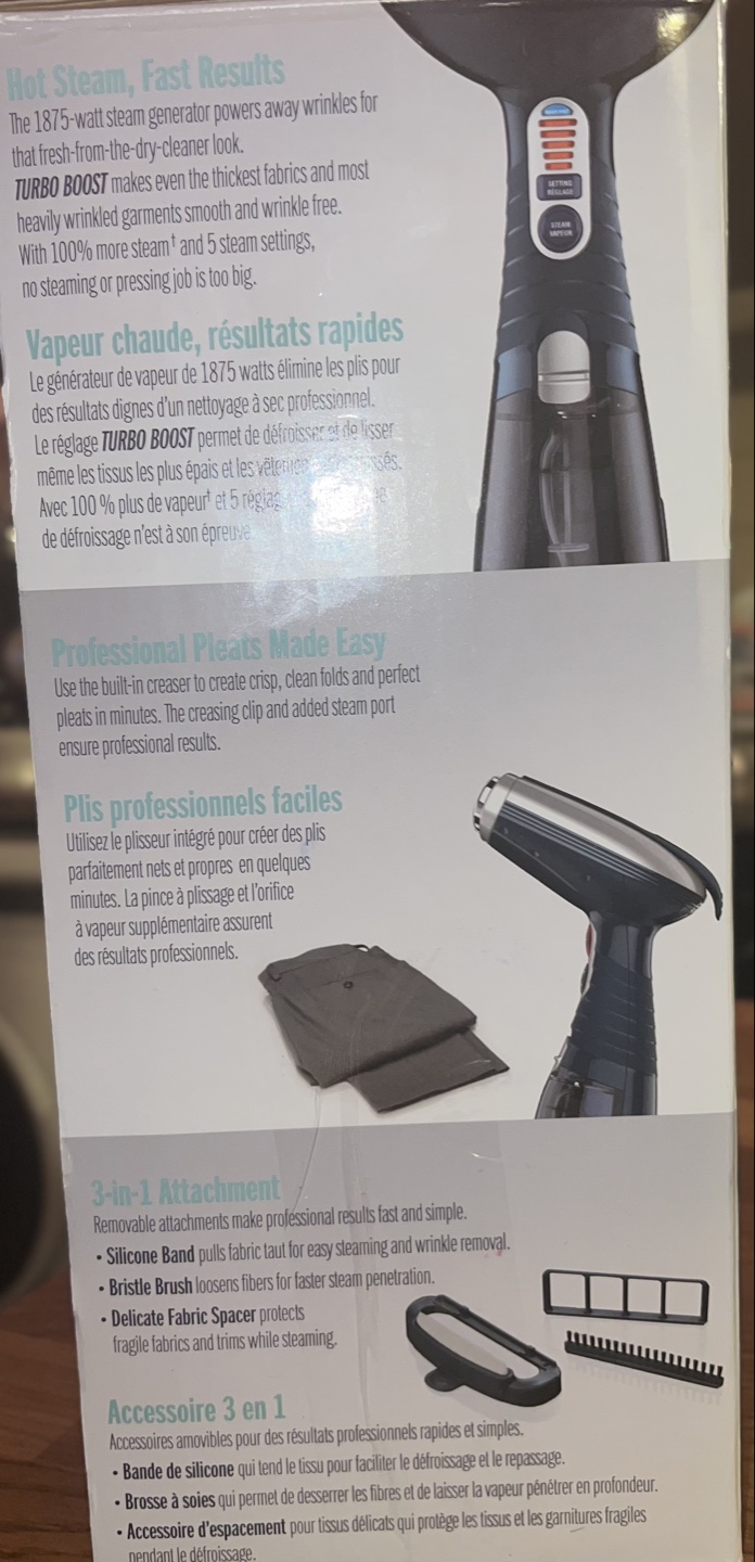 Conair Turbo ExtremeSteam Handheld Garment Steamer - photo 3