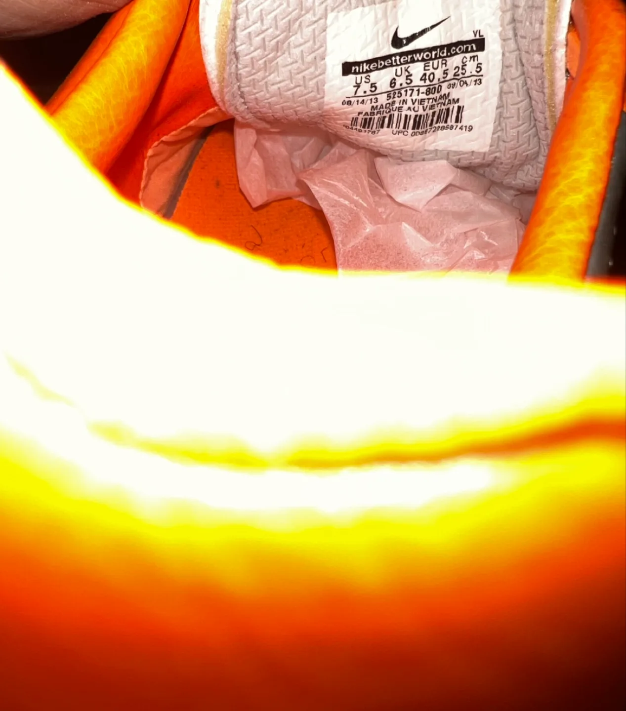 Nike Tiempo Genio Leather Indoor Soccer Shoes - Size 7.5US image indicator(5)