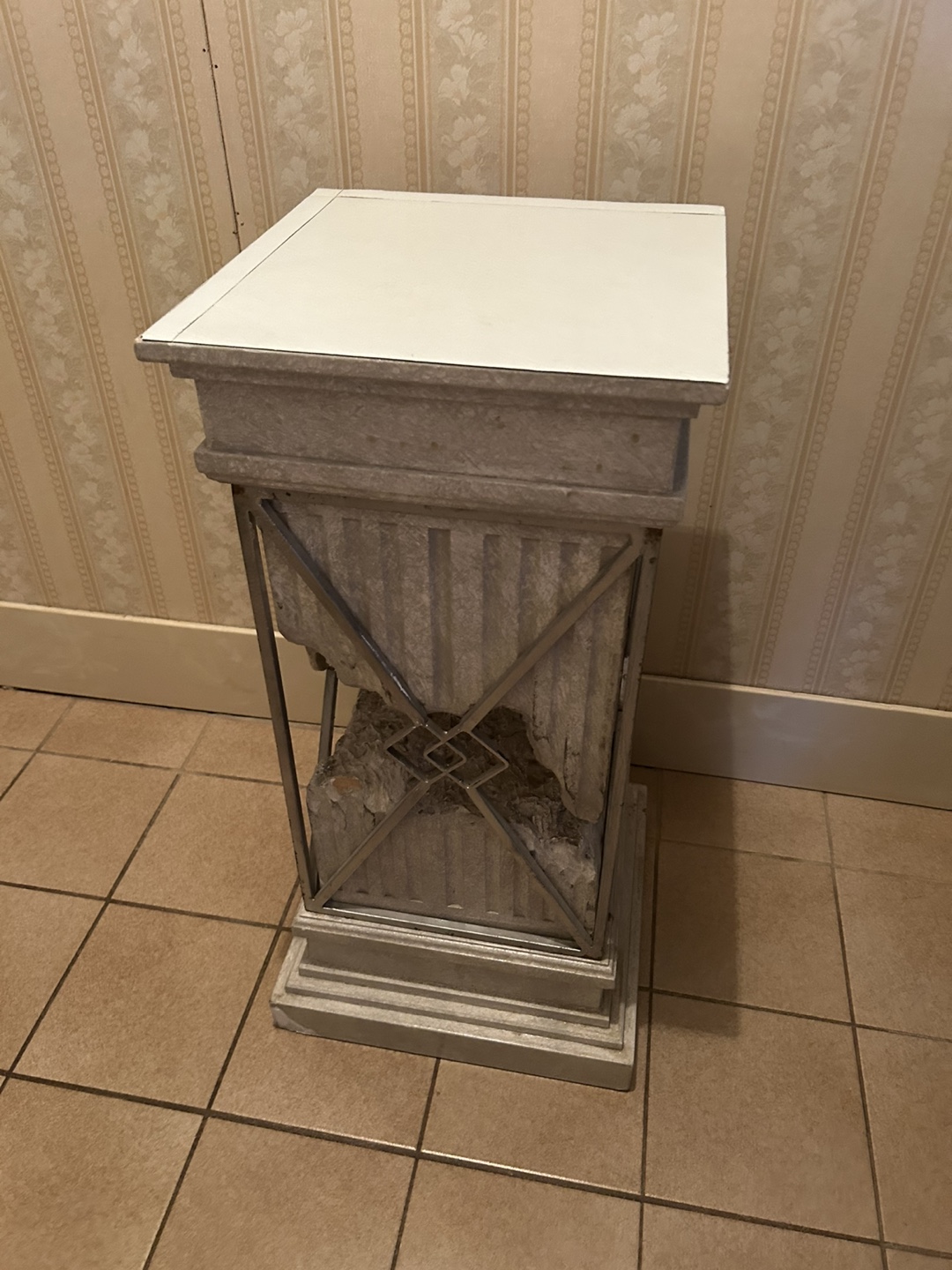 Unique Stone Pedestal Table