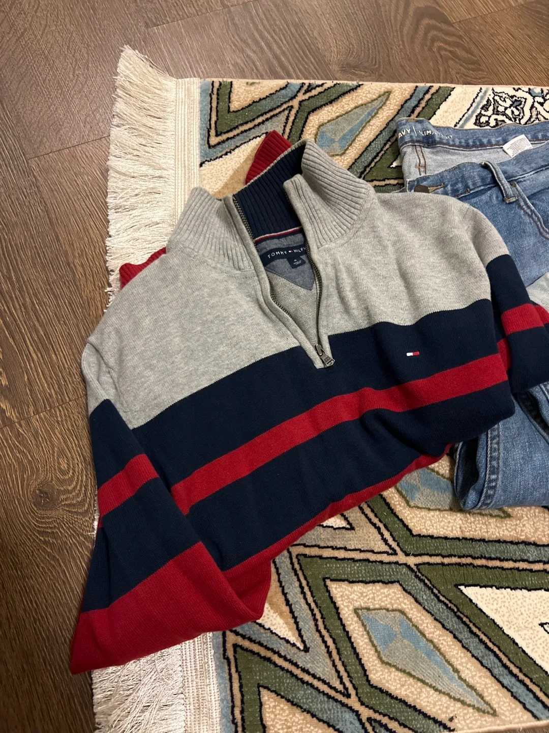 Men's Clothing Bundle: Jeans, Sweater, Joggers & Shirt