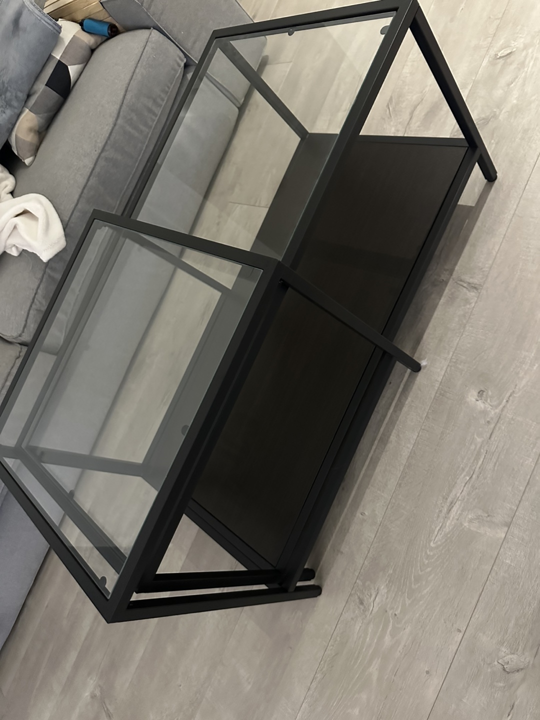 Glass Top Nesting Coffee Tables