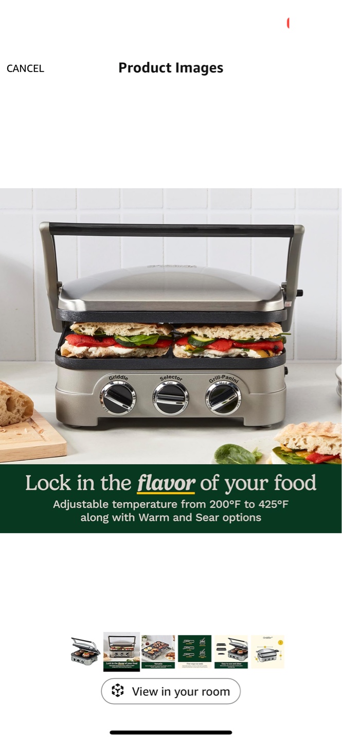 Cuisinart Griddler 5-in-1 Electric Grill - photo 3