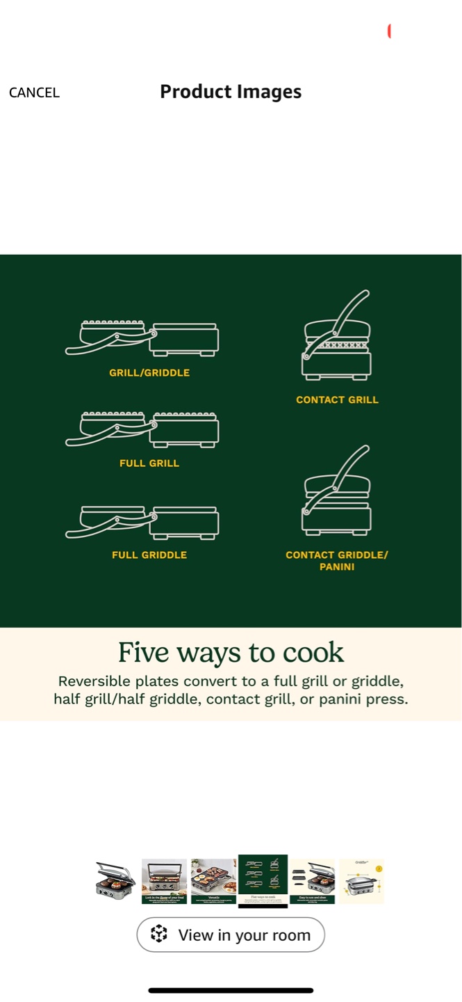 Cuisinart Griddler 5-in-1 Electric Grill - photo 5