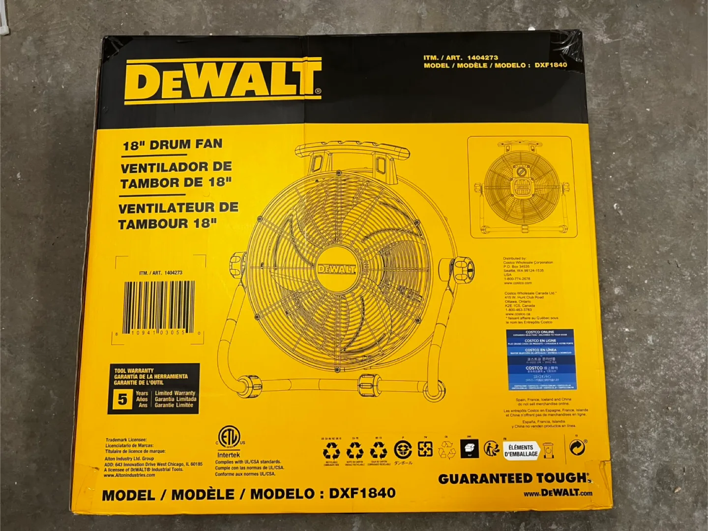 Dewalt 18 in Floor Fan image indicator(2)