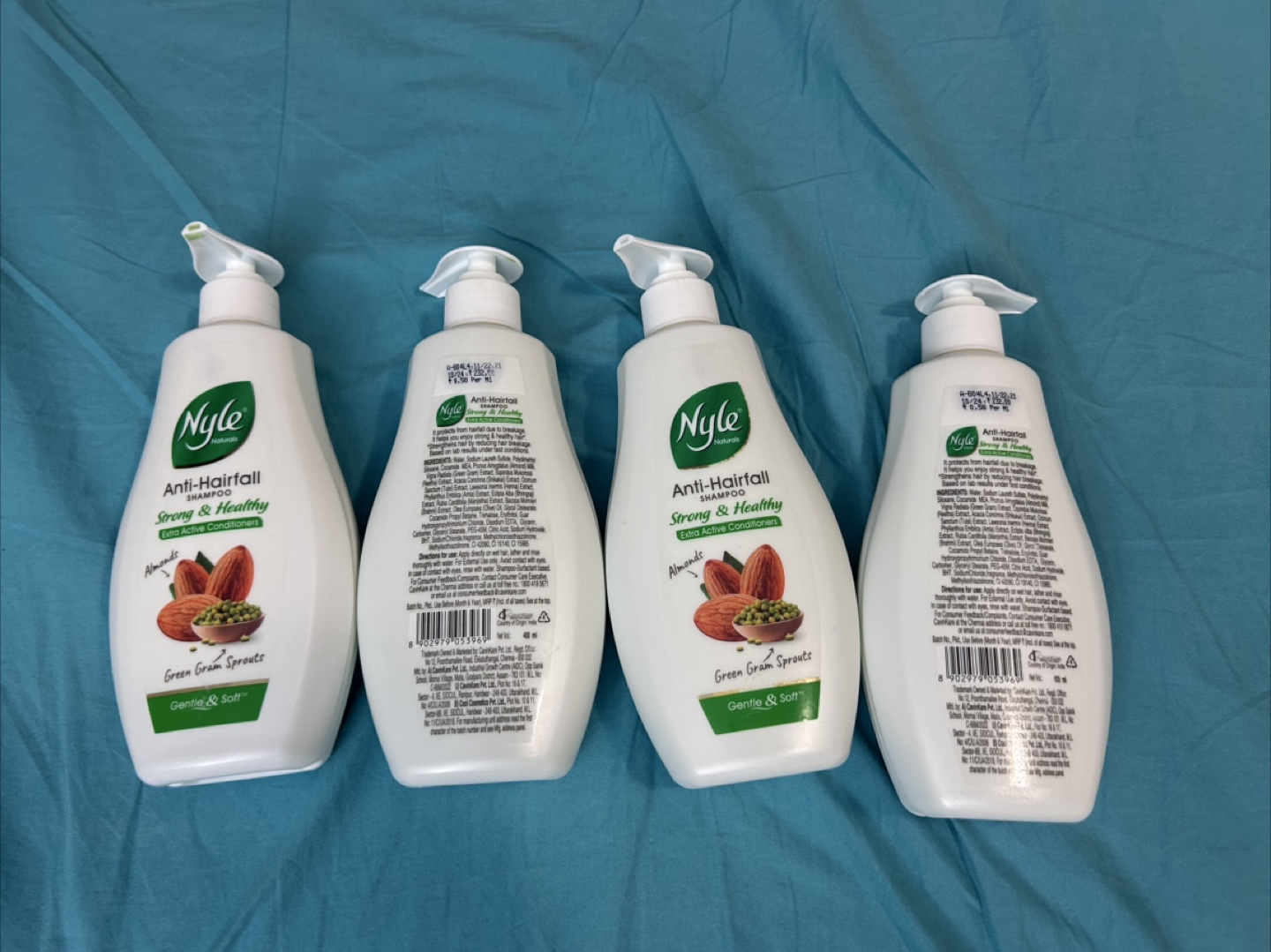 4x Nyle Naturals Anti-Hairfall Shampoo