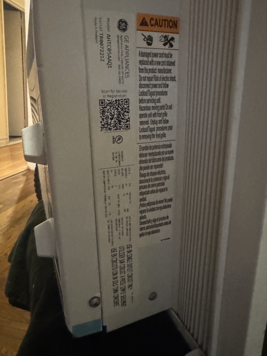GE Window Air Conditioner 5,050 BTU - photo 4