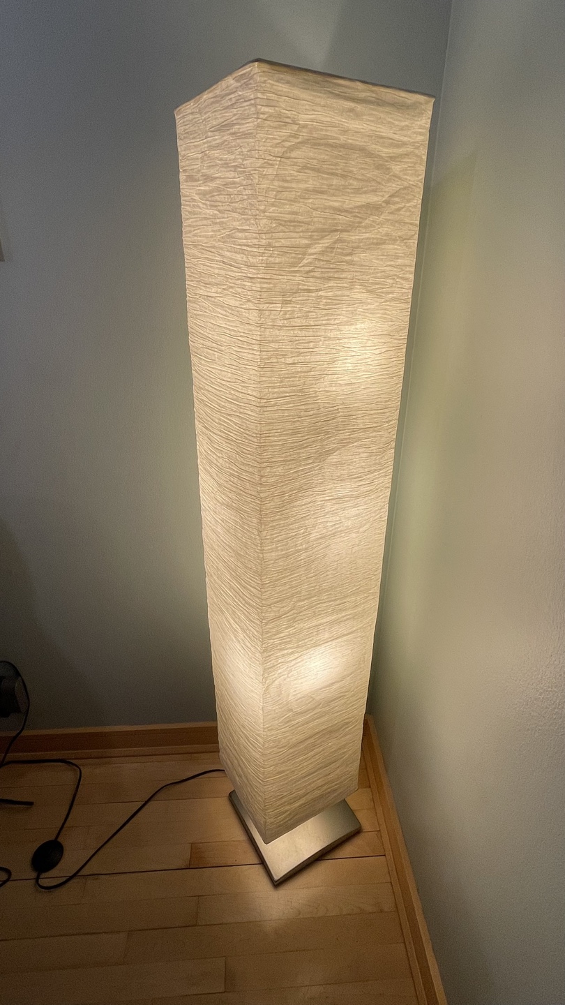 Tall White Floor Lamp