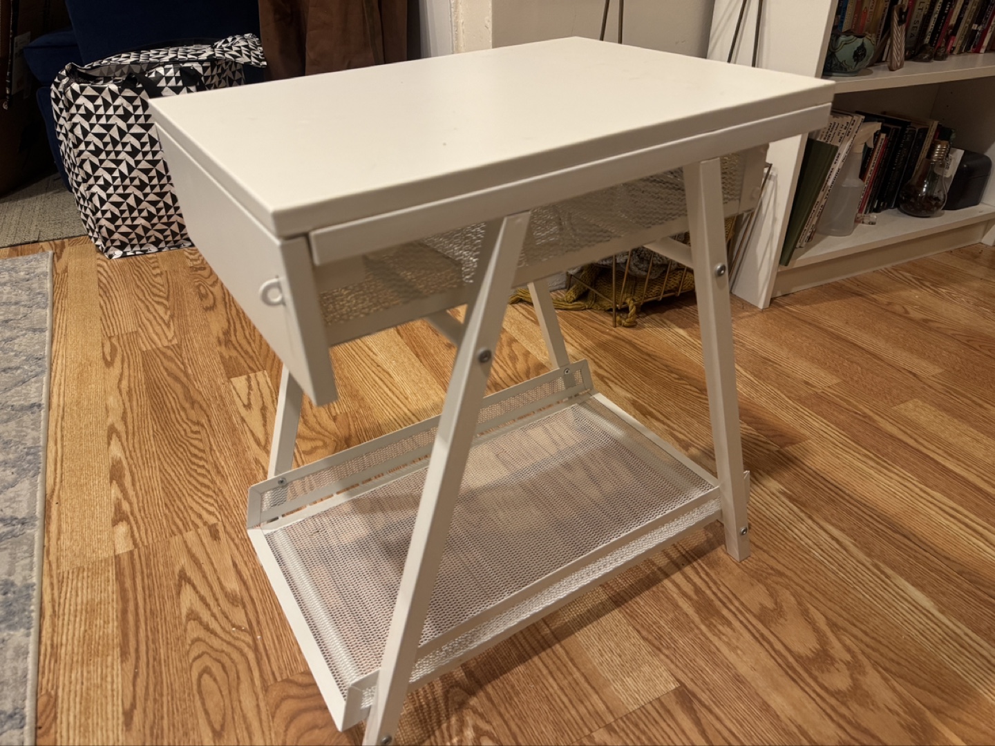 White IKEA under-Desk Drawer and Shelf - photo 4