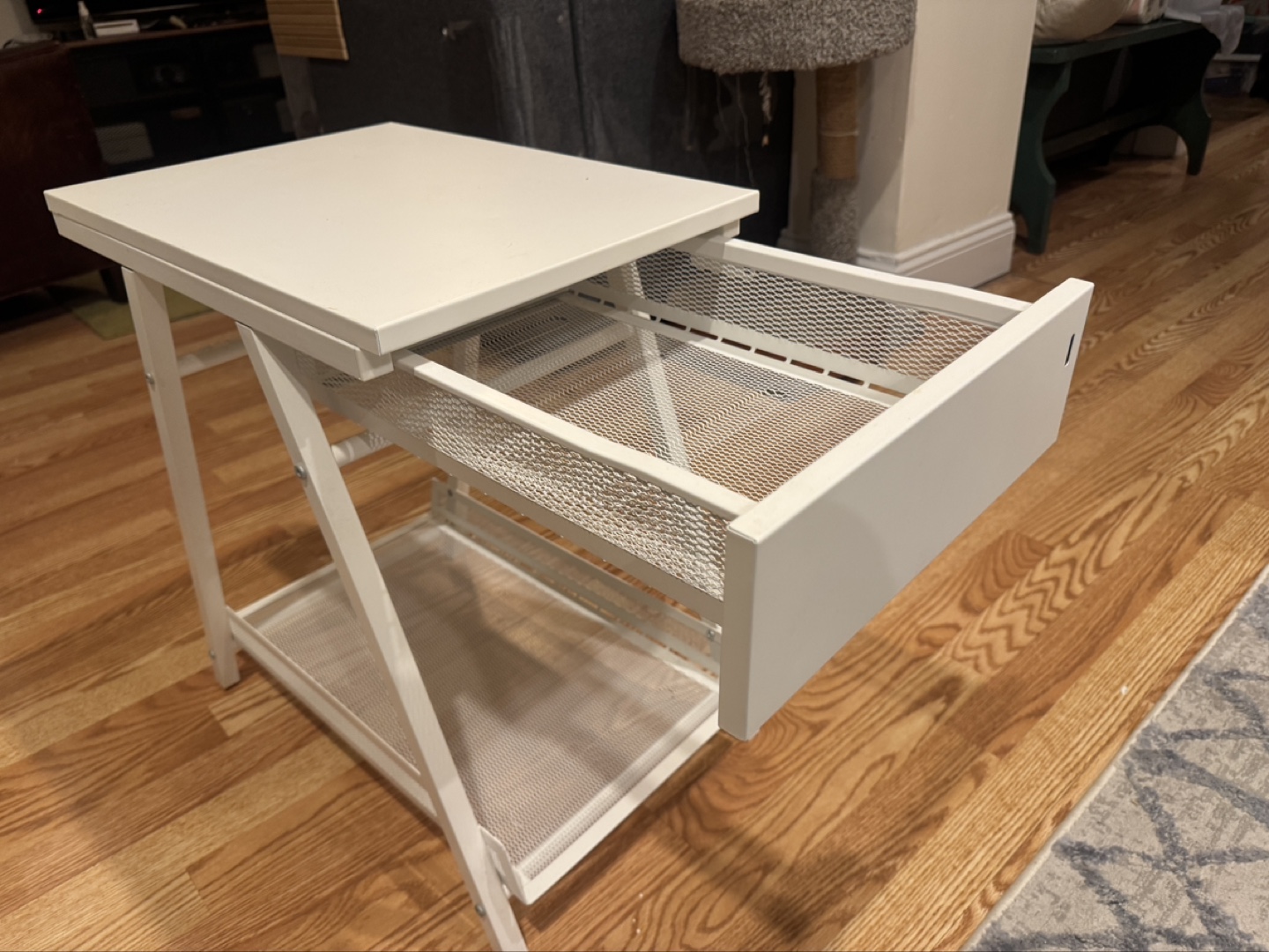 White IKEA under-Desk Drawer and Shelf - photo 2