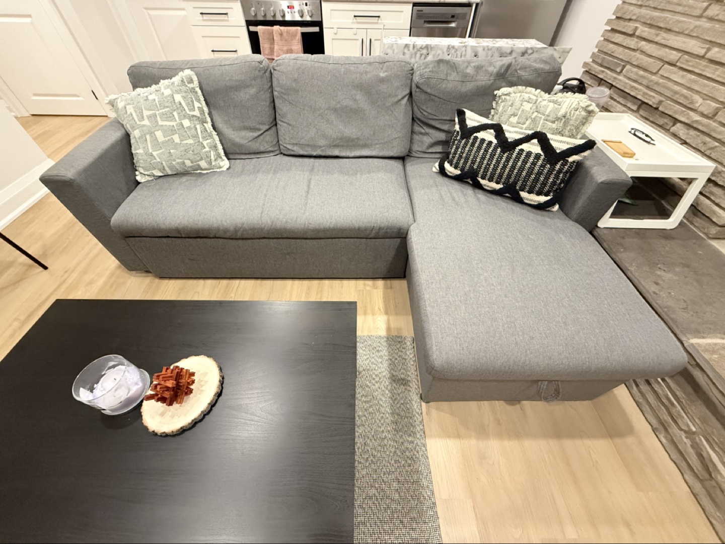 Grey IKEA Friheten Corner Sectional Sofa Bed