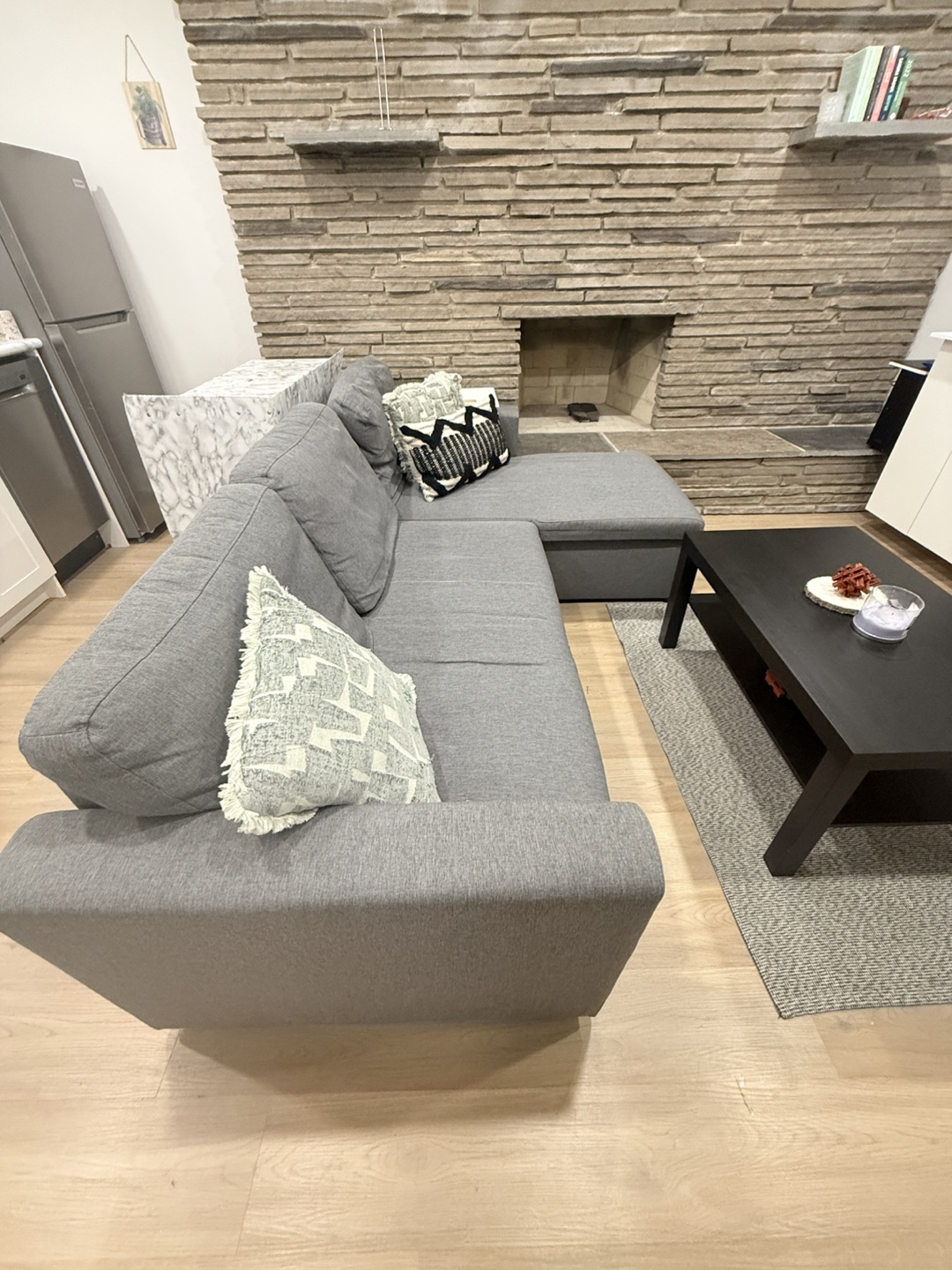 Grey IKEA Friheten Corner Sectional Sofa Bed - photo 2