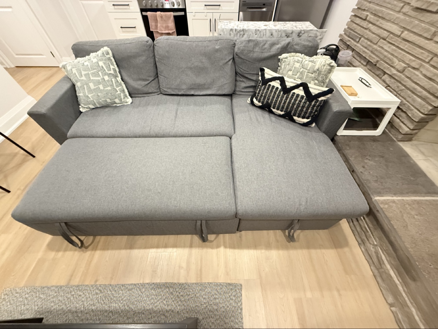 Grey IKEA Friheten Corner Sectional Sofa Bed - photo 3