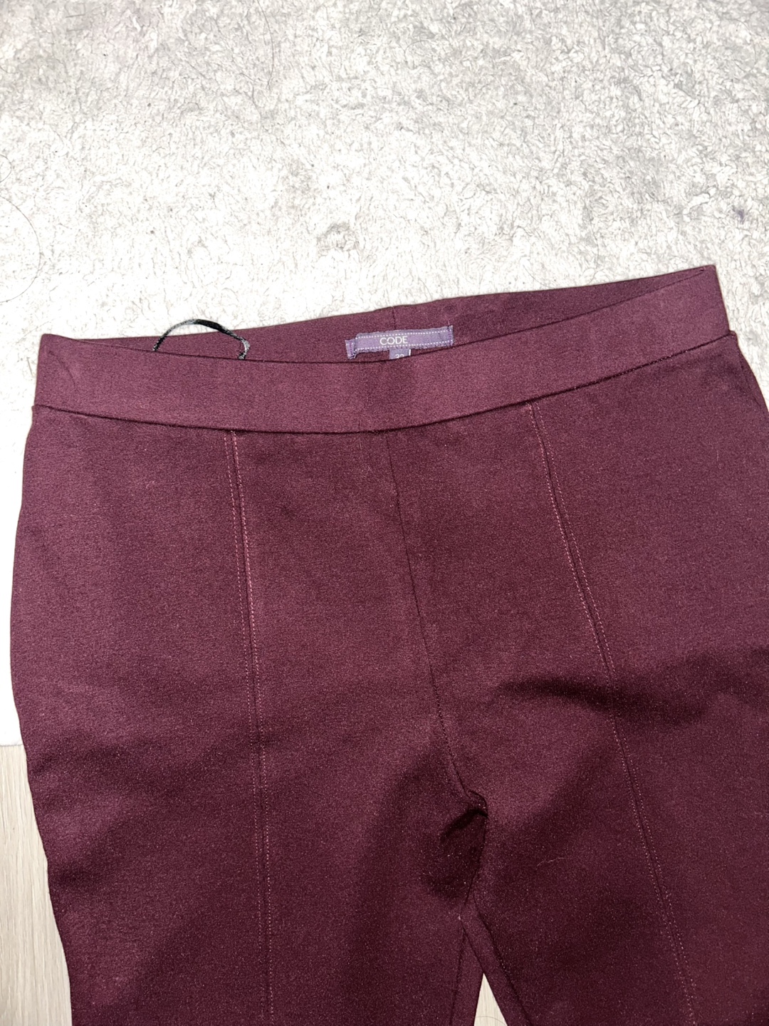 CODE Women's Size 32 Burgundy Pull-On Pants - photo 3