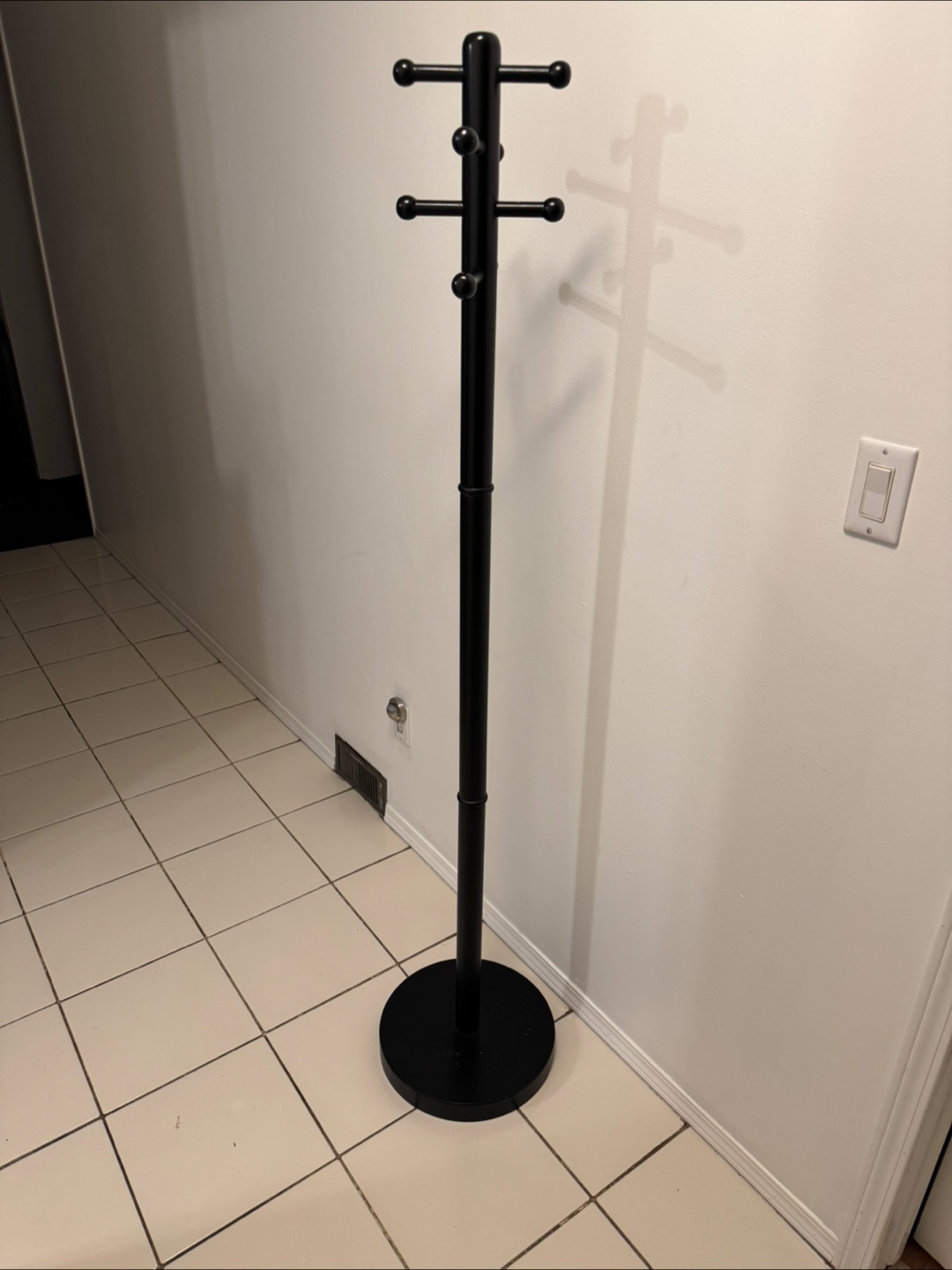 Black Freestanding Coat Rack