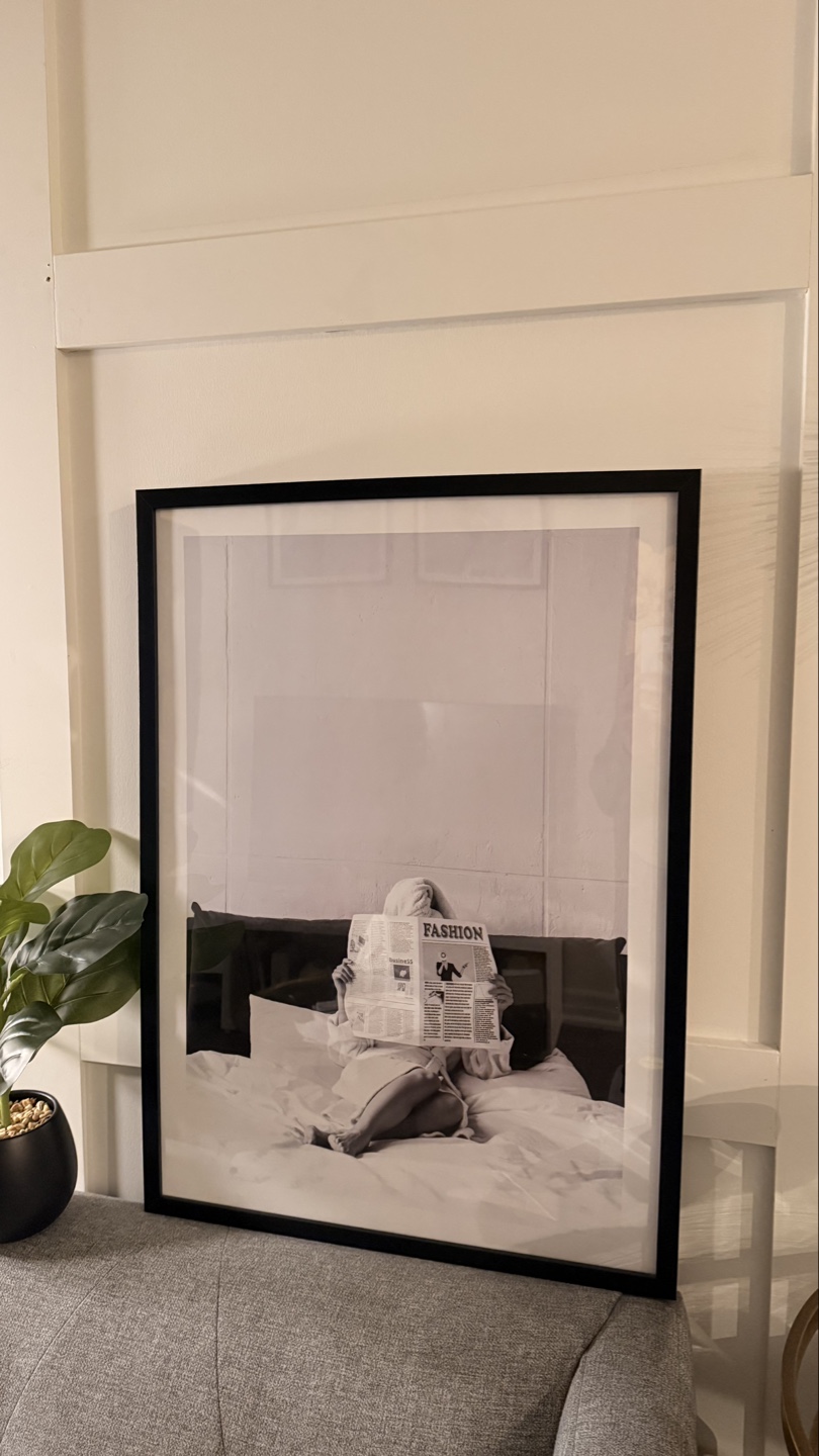 Chic Black IKEA Frame + Poster – 28.5” x 21” – $35