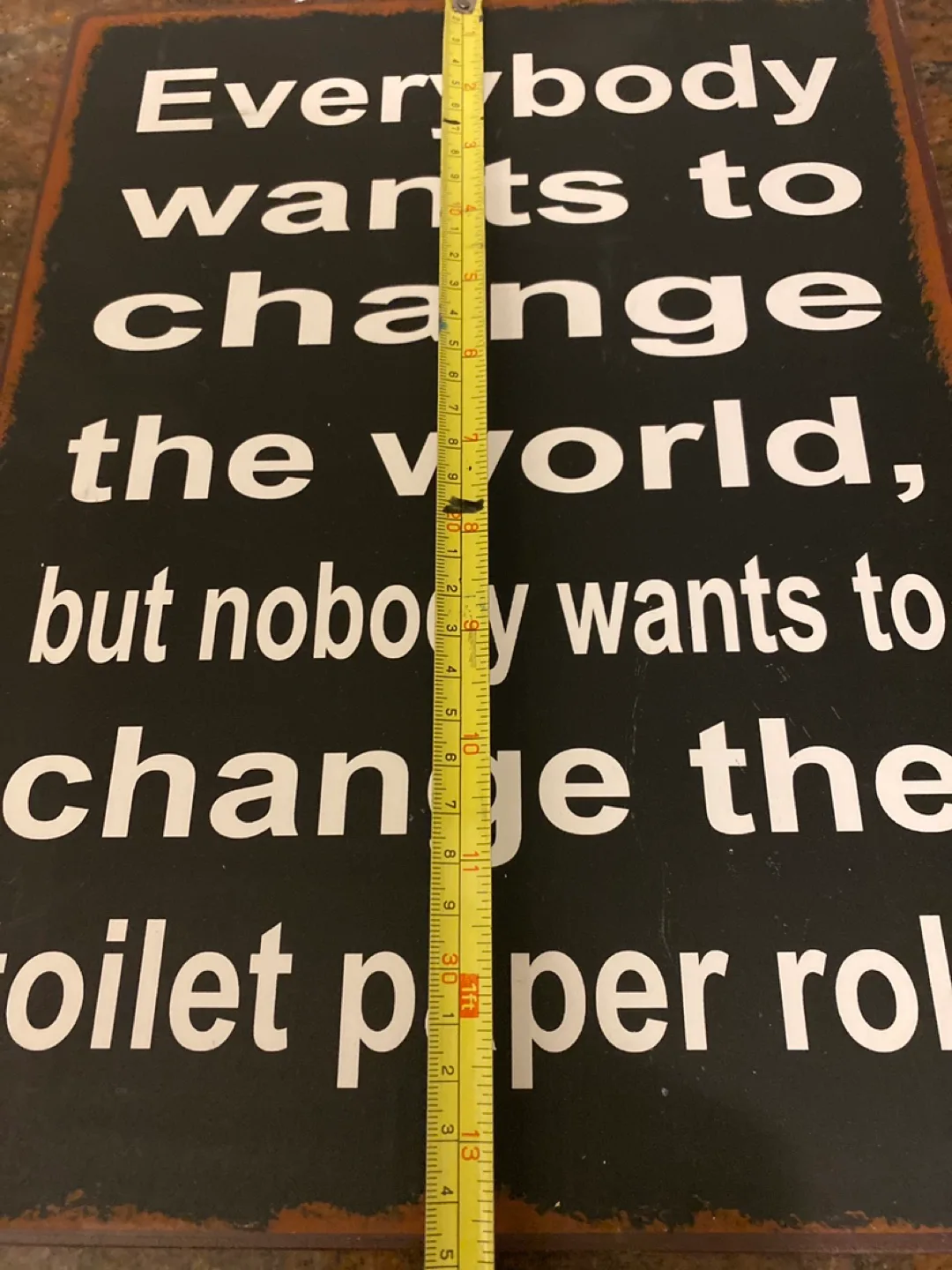 Funny Metal Sign - Toilet Paper Quote image indicator(3)