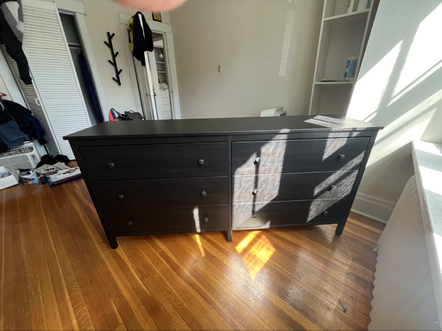 IKEA MALM 6-Drawer Dresser - Black-Brown