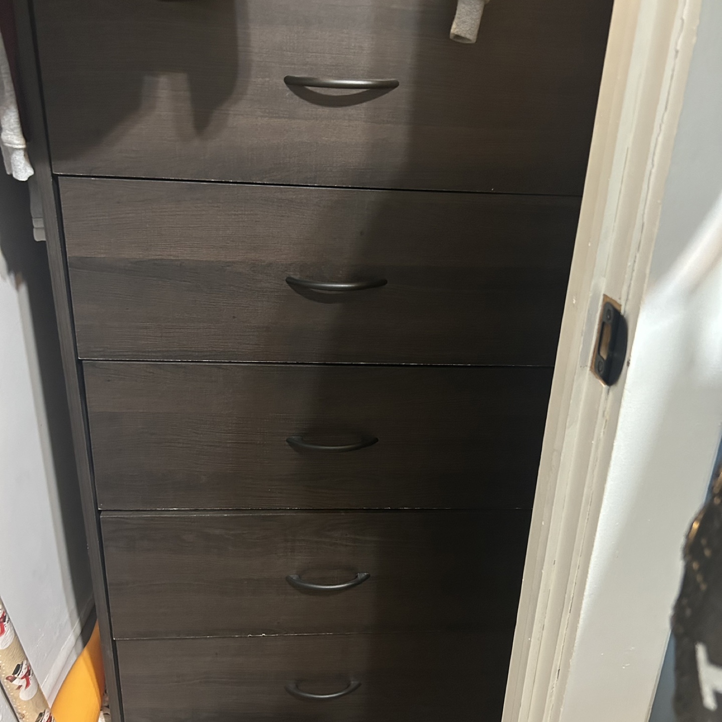Dark Brown 5-Drawer Chest