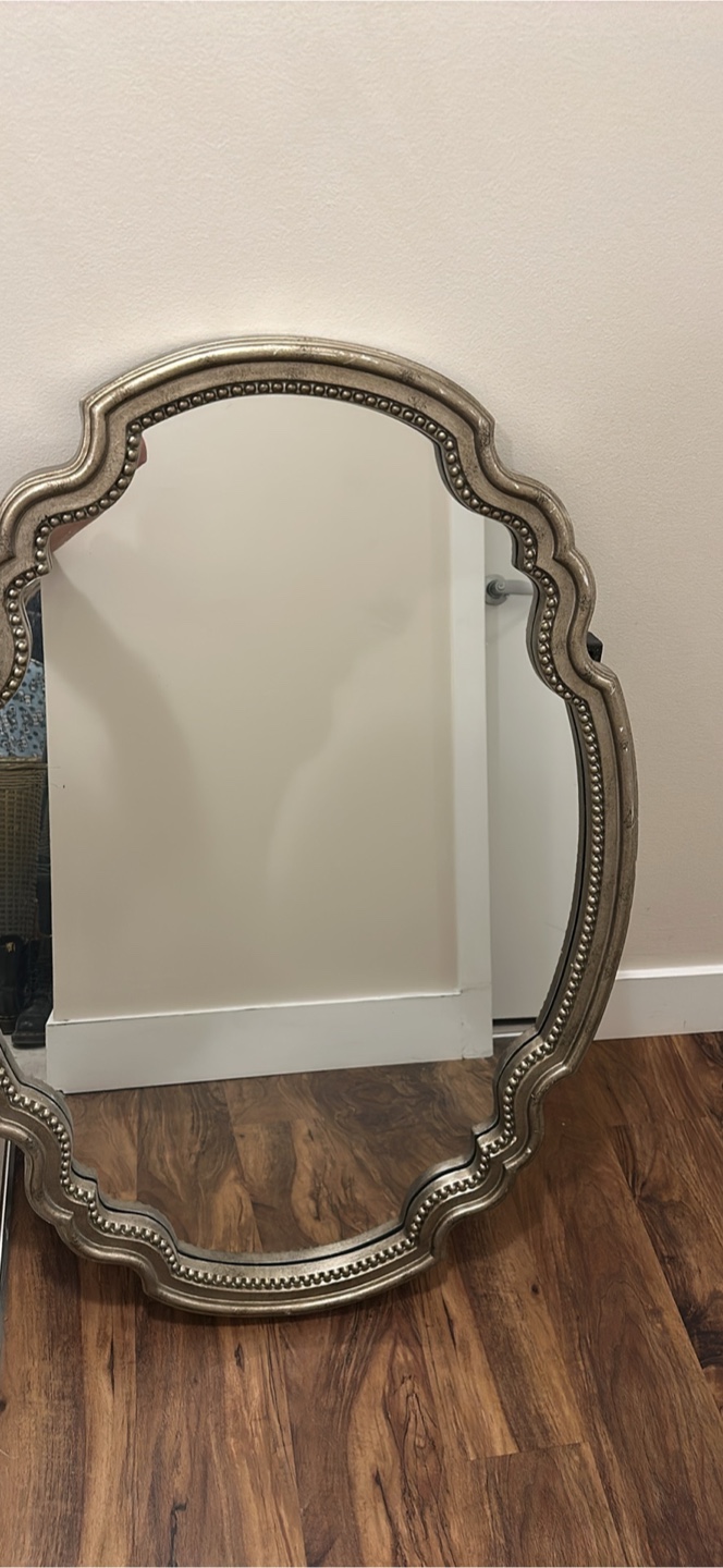 Ornate Silver Wall Mirror - photo 2