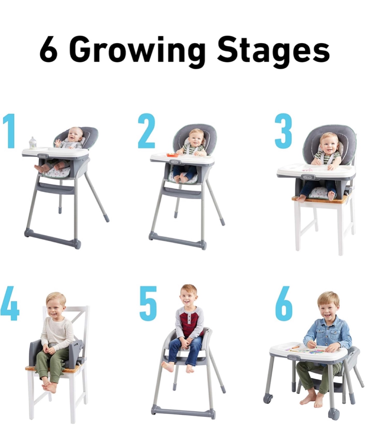 Graco 6-in-1 Convertible Highchair - photo 2