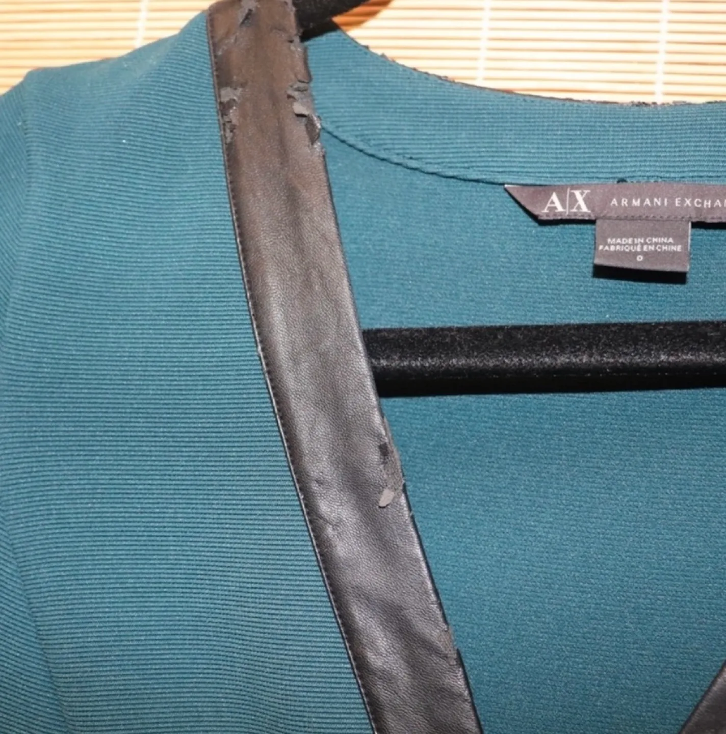AX Armani Exchange Teal Zipper Mini Dress image indicator(4)