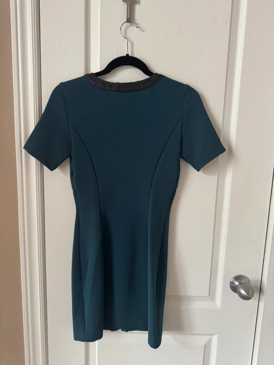 AX Armani Exchange Teal Zipper Mini Dress image indicator(7)