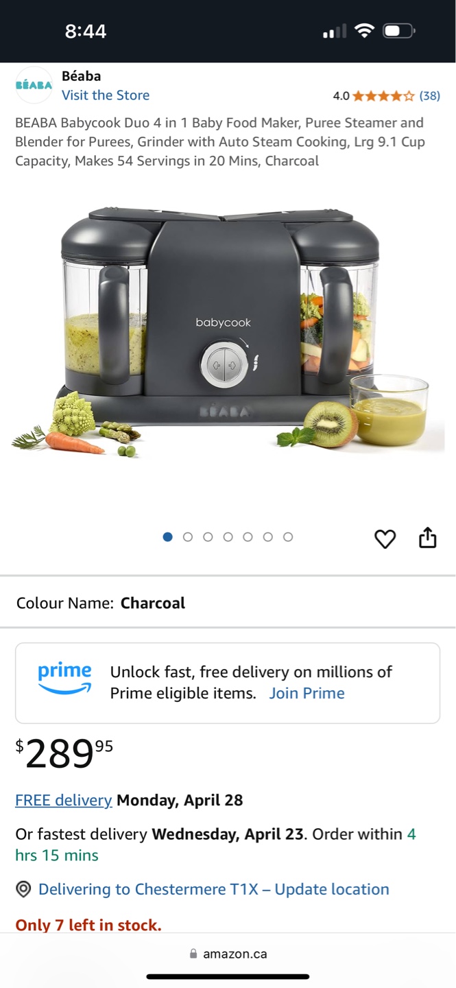 Béaba Babycook Duo 4 in 1 Baby Food Maker