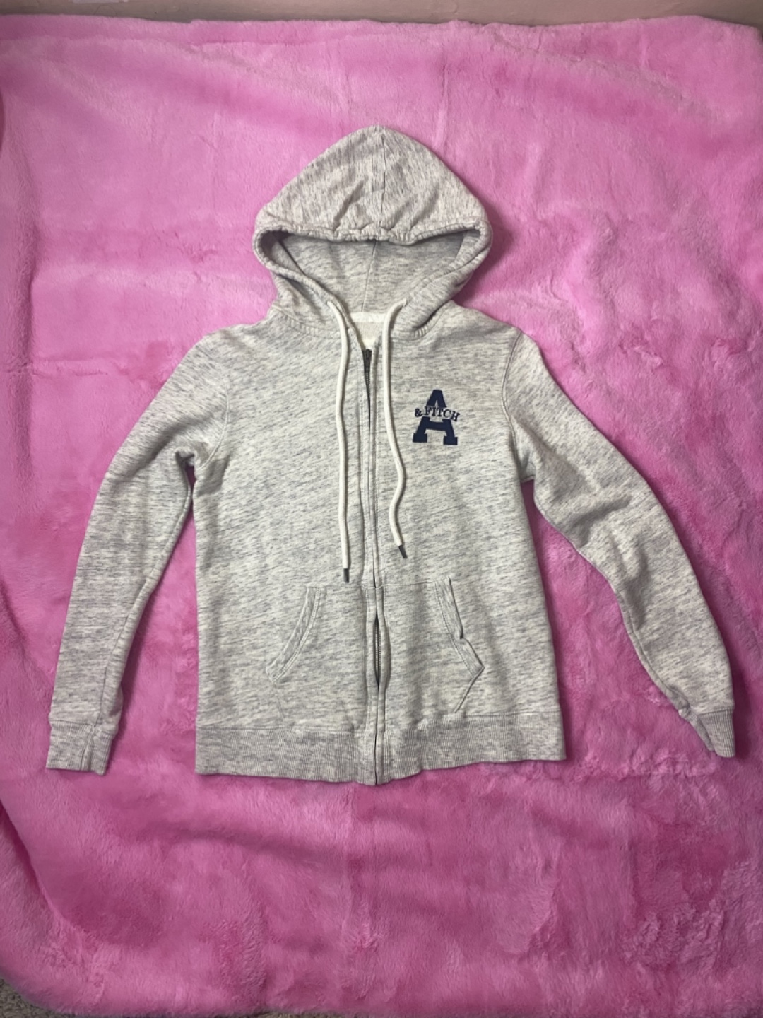 Abercrombie & Fitch Grey Zip-Up Hoodie