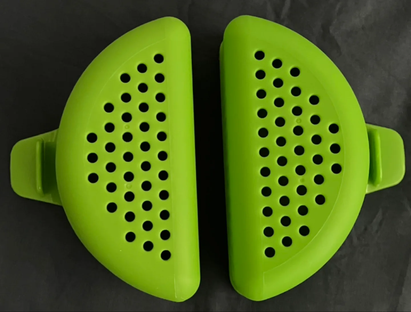 Pair of 2 Joie Half-Moon Steamer Baskets 💚🥘🥟🍲🥦🥕🥬🫜 image indicator(4)