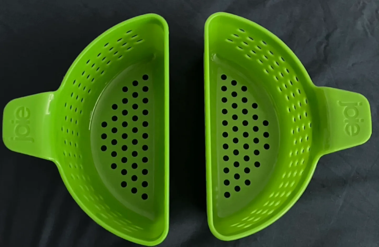 Pair of 2 Joie Half-Moon Steamer Baskets 💚🥘🥟🍲🥦🥕🥬🫜 image indicator(3)
