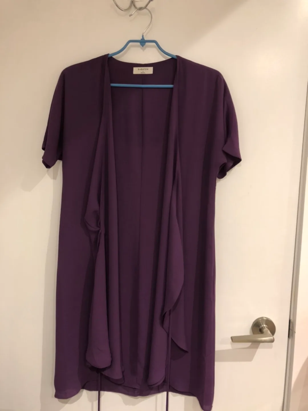 Purple Babaton wrap dress image indicator(3)