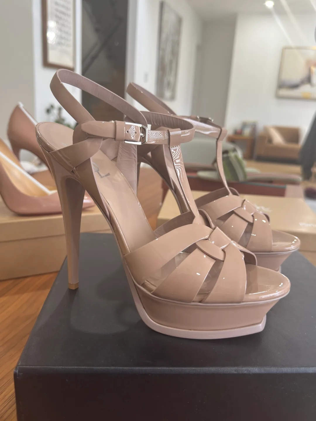 Yves Saint Laurent Tribute Platform Sandals thumbnail