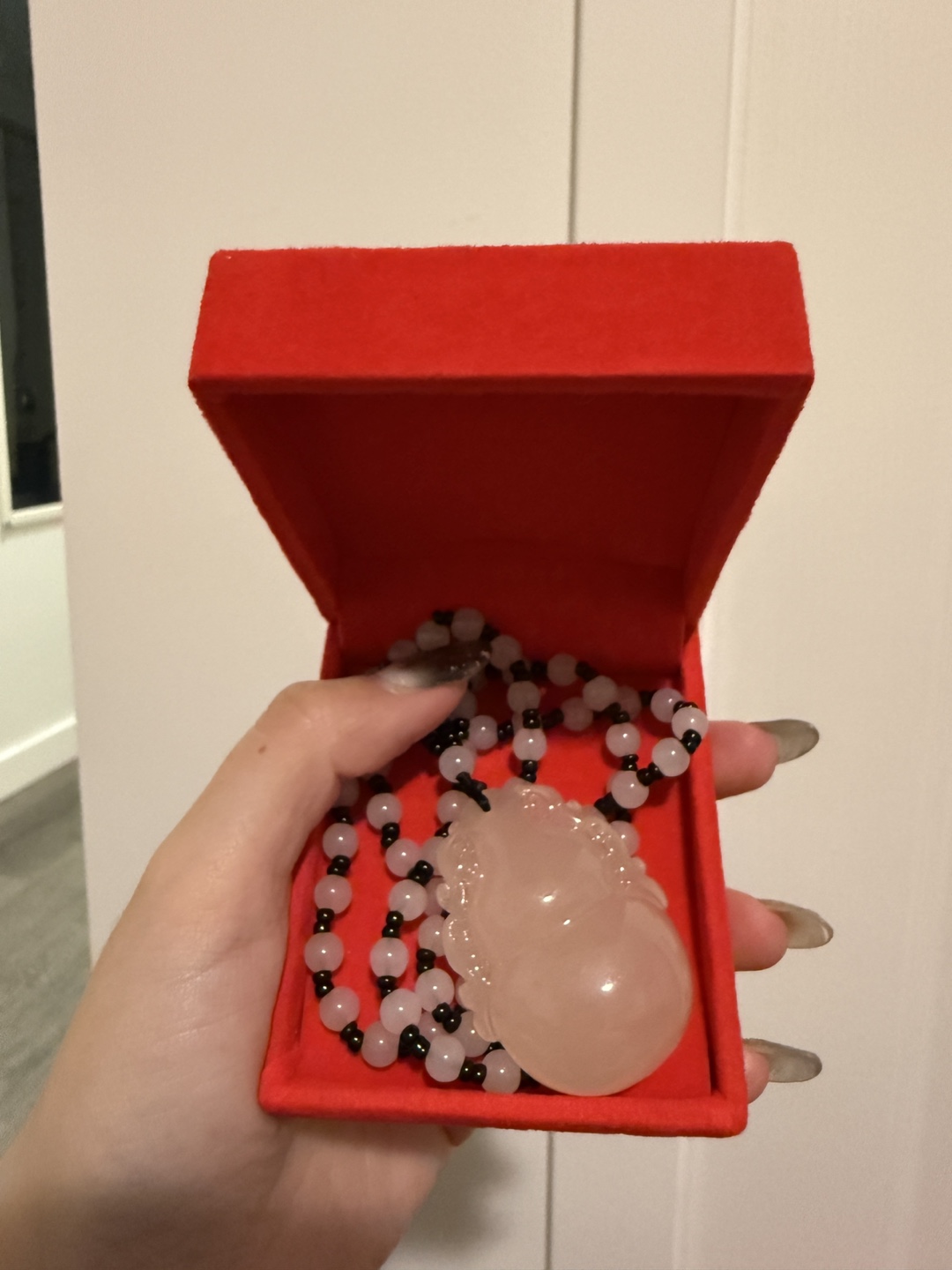 Rose Quartz Hulu Pendant Necklace - photo 4