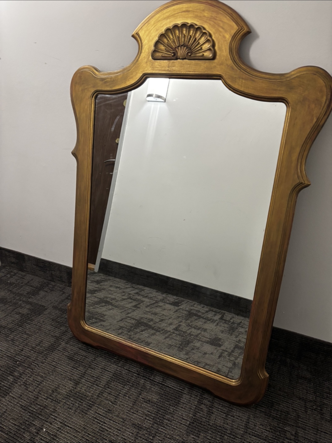Vintage Gold finish ornate framed mirror - photo 5