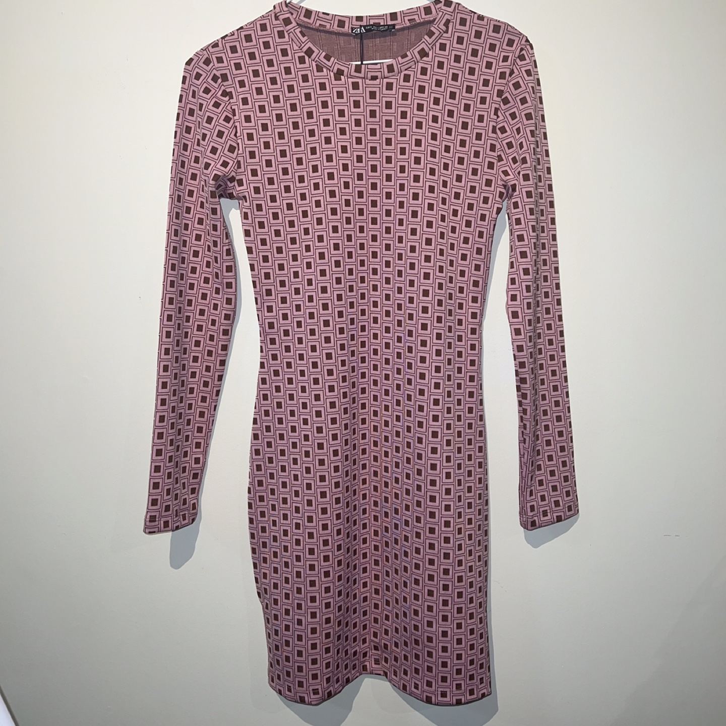 Zara Pink Geometric Mini Dress - photo 2