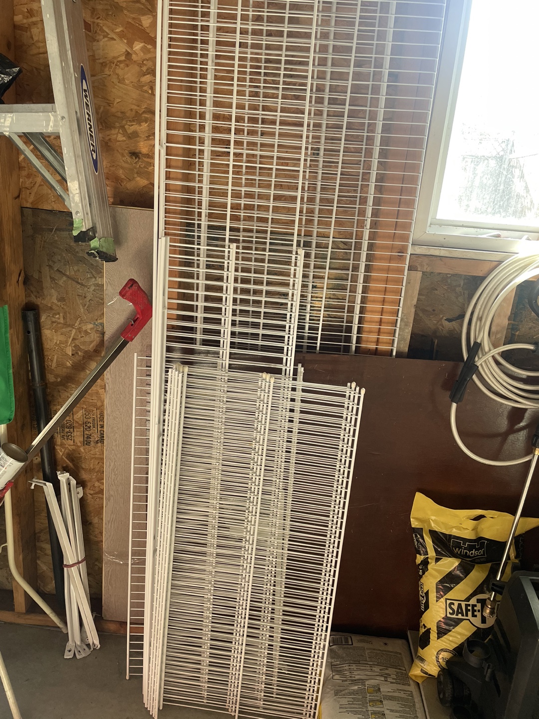 White Wire Shelving Units